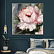 Painting with a huge pink peony. Large peony in the living room. Pictures. Zabaikalie. Online shopping on My Livemaster.  Фото №2