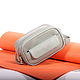 Women's toiletry bag (cosmetic bag) 'Pistachio' made of genuine leather, Beauticians, St. Petersburg,  Фото №1