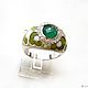 Aventurine 'Daisy' ring with green aventurine. Rings. Design jewelry. My Livemaster. Фото №4