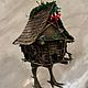 Ёлочная игрушка «Избушка на курьих ножках». Елочные игрушки. Ватная игрушка IrenByr - Wearefromchildhood. Ярмарка Мастеров.  Фото №5