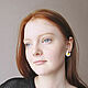 Daisy Stud Earrings made of polymer clay Ladybug Earrings. Stud earrings. Bionika - Polymer Clay Jewelry (Bionika). My Livemaster. Фото №6
