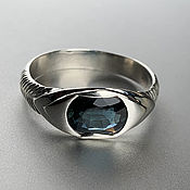 Украшения handmade. Livemaster - original item 1.87ct Natural Unheated Blue Sapphire in a 925 Silver Ring. Handmade.