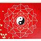 Yin-Yang mandala 18h24cm. Handmade, acrylic on canvas, Esoteric Mandala, Moscow,  Фото №1