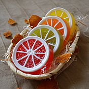 Косметика ручной работы handmade. Livemaster - original item Soap Citrus - Grapefruit/ Lime/ Orange/ Lemon. Handmade.