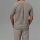 100% linen. Men's jumper ' Relief tracks'. Mens jumpers. Exclusive linen jersey from Elena. My Livemaster. Фото №4