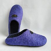 Обувь ручной работы handmade. Livemaster - original item Slippers flip-flops Lilac-gray. Handmade.