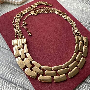 Винтаж ручной работы. Ярмарка Мастеров - ручная работа Винтаж: Крупное колье. Handmade.
