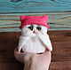 Order Owl in a cap plump Toy made of wool. handmade toys by Mari (handmademari). Livemaster. . Felted Toy Фото №3