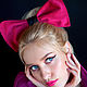 CLIPS: The bow of suede and leather. Decoration for hair, Hairpins, Bobruisk,  Фото №1