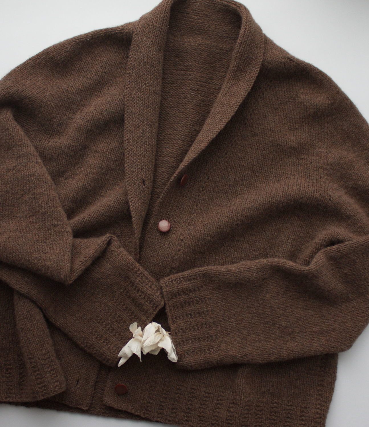 Кофта коричневая вязаная "Прага" кардиган жакет кофейный в интернет ...