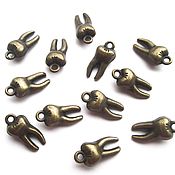 Материалы для творчества handmade. Livemaster - original item Bronze Tooth pendant 28951232 metal accessories for jewelry. Handmade.