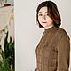Джемпер шоколадного цвета из мериноса. Джемперы. Вязаные свитера и джемперы от Юлии. Ярмарка Мастеров.  Фото №5