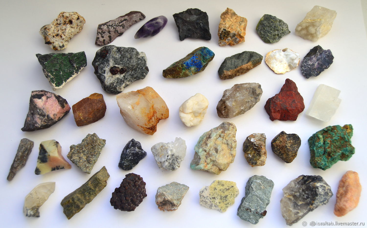 Коллекция натуральных камней, 37 шт, Минералы, Миасс,  Фото №1