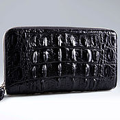 Сумки и аксессуары handmade. Livemaster - original item Clutch bag in crocodile leather with two zippers IMA0268B33. Handmade.