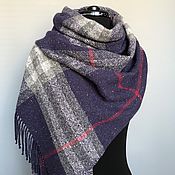 Аксессуары handmade. Livemaster - original item Plaid woven tweed scarf. Handmade.