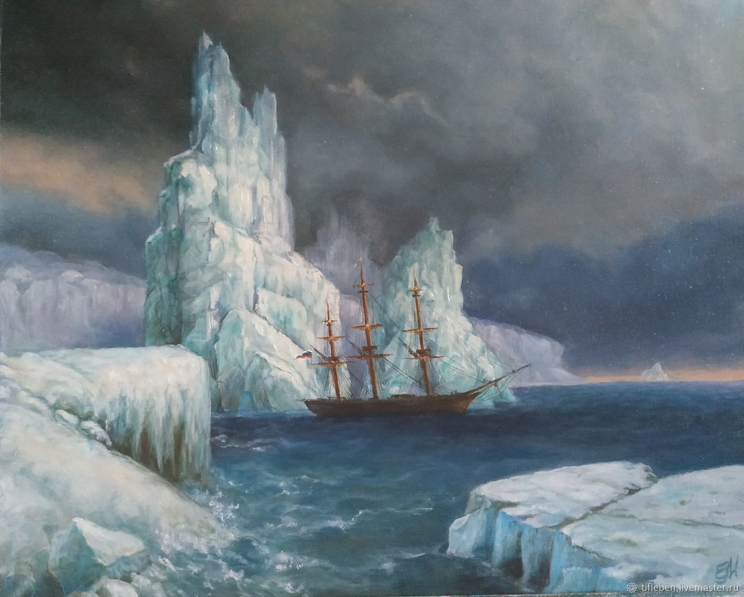 Иван Константинович Айвазовский ледяные горы в Антарктике