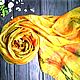 Batik Stole Burnt orange, silk scarf. Wraps. silk Paradise. Online shopping on My Livemaster.  Фото №2