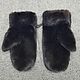 Mittens made of black mink fur. Mittens. National Brand. Online shopping on My Livemaster.  Фото №2