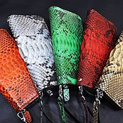 Сумки и аксессуары handmade. Livemaster - original item Women`s purses made of genuine python leather, colors in the assortment!. Handmade.