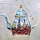 The tea pot porcelain 'Old town'. Teapots & Kettles. KASTdecor. Online shopping on My Livemaster.  Фото №2