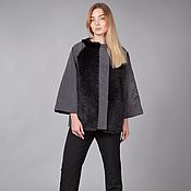 Одежда handmade. Livemaster - original item Quilted jacket with mink fur 
