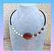 Choker necklace Carnelian and Agate, Necklace, Sasovo,  Фото №1