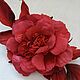Red brooch flower 'Rose' / wedding decoration. Brooches. fancyflower. Online shopping on My Livemaster.  Фото №2
