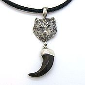 Украшения handmade. Livemaster - original item Pendant, amulet, talisman fang, wolf claw (natural) M6. Handmade.
