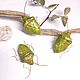 Маленький зеленый клоп. Green Shield Bug. Palomena Prasina (фигурка), Статуэтки, Москва,  Фото №1