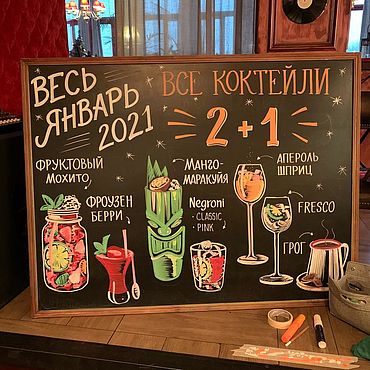 Услуги: Роспись меловых досок Латтеринг. . Дизайн и реклама ручной работы - Ярмарка Мастеров Дизайн и реклама ручной работы. Ярмарка Мастеров - ручная работа Услуги: Роспись меловых досок Латтеринг. Handmade.