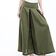 Linen skirt-trousers made of 100% linen. Skirts. etnoart (etnoart). My Livemaster. Фото №4