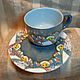 teacups: Winter landscape. Single Tea Sets. Marisavesennaya ceramics. Online shopping on My Livemaster.  Фото №2