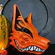 Курама маска Кицунэ. оранжевая маска Лисы, Маски интерьерные, Тбилиси,  Фото №1