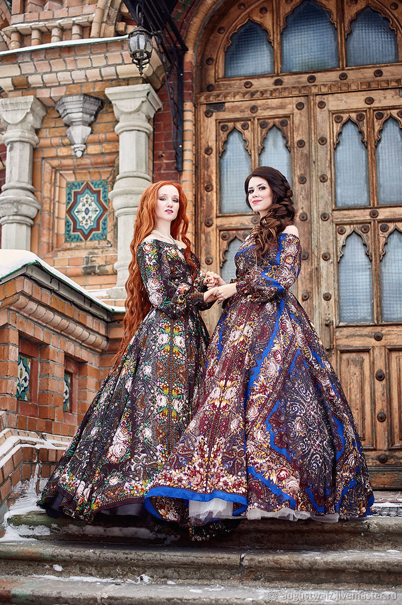Современные платья в русском стиле