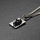 Подвеска с черепом квадратная из серебра 925. Подвеска. Rhyton Jewelry. Ярмарка Мастеров.  Фото №5