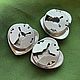 Винтаж: Винтажные накладки на пуговицы/cover button /USA.AX. Пуговицы винтажные. Винтажная Америка. Ярмарка Мастеров.  Фото №4