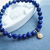 Украшения handmade. Livemaster - original item Summertime bracelet, lapis lazuli, silver.. Handmade.
