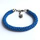 Harness bracelet bead blue. Bead bracelet. Beaded jewelry by Marina Ikkes. Online shopping on My Livemaster.  Фото №2