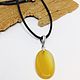 Pendant with yellow agate. Pendant. Selberiya shop. Online shopping on My Livemaster.  Фото №2