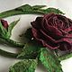 Belt felted rose color Marsala with a Bud. Belt. florawool (florawool). My Livemaster. Фото №4