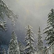 Картины и панно handmade. Livemaster - original item The author`s picture of Winter in the mountains of Sochi.( Vladimir Tarasov). Handmade.
