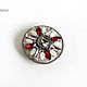 Brooch decoration mother of pearl. Brooches. PatinaBeadJewellery. Online shopping on My Livemaster.  Фото №2