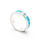 A turquoise ring. Handmade thin circular ring, Rings, Moscow,  Фото №1