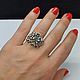 An unusual ring of a Butterfly on a flower. 925 sterling silver. Rings. Silver-Sity (serebro-kvartal). My Livemaster. Фото №5