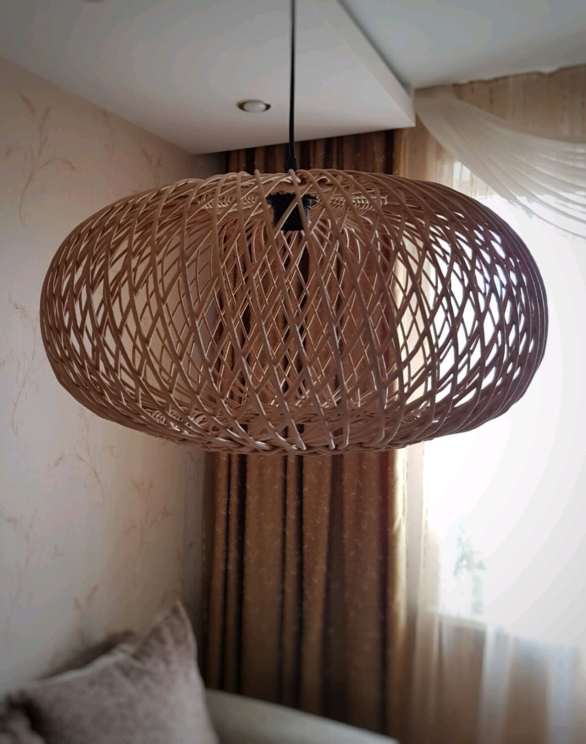 Абажур плетеный в интернет-магазине Ярмарка Мастеров по цене 6000 ...