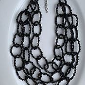 Украшения handmade. Livemaster - original item Evening necklace made of Czech beads chain Czech Republic beads. Handmade.