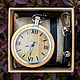 Gentleman Beige от Timbersun, деревянные карманные часы ручной работы, Часы наручные, Москва,  Фото №1