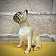 French bulldog, fawn: author's figurine. Figurines. Creative workshop Cheerful porcelain. Online shopping on My Livemaster.  Фото №2