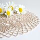 Knitted decorative napkin for coffee table, Doilies, Samara,  Фото №1