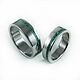 Titanium rings with malachite, Rings, Moscow,  Фото №1